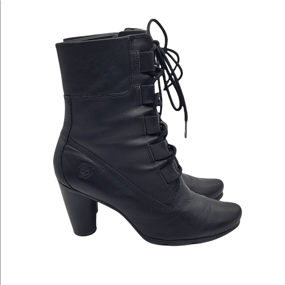 Timberland Shoes - Timberland Earthkeepers Genuine Leather Lace Up Heeled Boots in Black Size 8M
